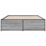  Okvir kreveta boja hrasta 140x200cm konstruirano drvo i metal | Eponuda.ba