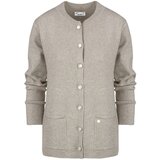 Pri Classic warm thick short cardigan sweater EMILIA decorative buttons | shoptok.hr