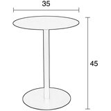 Zuiver Kovinska okrogla stranska mizica ø 35 cm Snow – | Shoptok.si