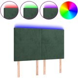  The Living Store LED posteljno vzglavje temno zeleno 144x5x118/128 cm žamet - LED Vzglavje, (21453823) | Shoptok.si