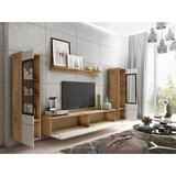 P & B Dnevni Regal Vera, Bela, Barva Hrasta, 4-Delno, Led | Shoptok.si