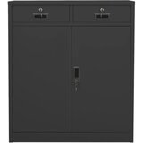 Furnova Pisarniška omara antracitna 90x40x102 cm jeklo, (21919692) | Shoptok.si