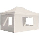  Profesionalni šotor za zabave aluminij 4,5x3 m krem, (20966850) | Shoptok.si