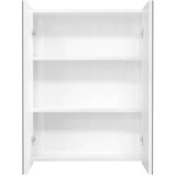 vidaXL Kopalniška omarica z ogledalom 60x15x75 cm MDF sijoče bela | Shoptok.si