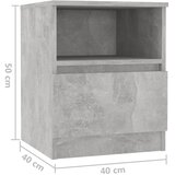  Noćni ormarići 2 kom boja betona 40x40x50 cm konstruirano drvo | shoptok.hr