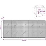  Gabion s žicom debljine 3 5 mm i mrežom 5x2 5 cm 250x10x100 cm - 10 cm 100 cm 250 cm | shoptok.hr