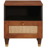  Noćni ormar Smeđa 40 x 33 x 46 cm Čvrsto drvo akacije | shoptok.hr