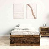 vidaXL Posteljni okvir brez vzmetnice star les 90x200 cm | Shoptok.si