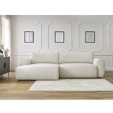 Bobochic Paris Krem sklopiva kutna garnitura od samta (s lijevim kutom) Lucien – | shoptok.hr