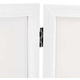 vidaXL Trodijelni okvir za fotografije bijeli 22x15 cm + 2x (10x15 cm) | shoptok.hr