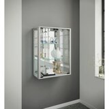 MID.YOU Viseča Vitrina Udina, Srebrna | Shoptok.si