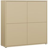 CARRYHOME Visoka Komoda Alice, Svetlo Rumena | Shoptok.si