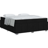  Konstrukcija postelje z vzmetnico Črna 180 x 200 cm blago | Shoptok.si