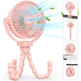 Generic Baby clip-on ventilator, mini namizni viseči ventilator z baterijo za ponovno polnjenje osebni ventilator,, (21132630) Cene