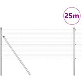 vidaXL zavarena žičana ograda s 13 stupova 0.6x25 m Pocinčani čelik | shoptok.hr