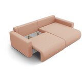 Cosmopolitan Design Rožnata raztegljiva kotna sedežna garnitura s prostorom za shranjevanje Belfast – | Shoptok.si