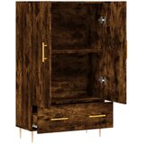  Visoka komoda boja hrasta 69,5 x 31 x 115 cm konstruirano drvo Slike