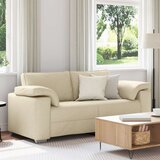  Kauč Krem Platno Srednji Izdržljiv Kauč Pravokutni | shoptok.hr