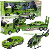  Vojaški set vozila za igro z avtom in helikopterjem - zeleni | Shoptok.si