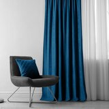  Curtain MILANA color indigo style classic 10cm tab tops chenille 420x270 HOMEDE | shoptok.hr