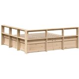  Krevet s regalom za knjige bez madraca 180x200 cm od borovine | shoptok.hr