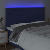  Uzglavlje plavo 200x5x118/128 cm od tkanine | shoptok.hr