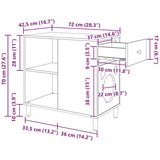  Mačja Kuća Umjetnička hrastovina 72 x 42.5 x 70 cm | shoptok.hr