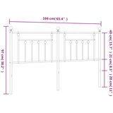  Metalno zamjensko uzglavlje bijelo 160 cm | shoptok.hr