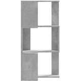  Kutni regal za knjige 3 razine boja betona 50x50x102 cm drveni | Eponuda.com