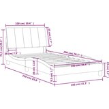 vidaXL Krevet s madracem ružičasti 100x200 cm baršunasti | shoptok.hr