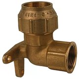  Stenski priključek za HDPE (premer: 25 mm, notranji navoj: ¾″-palčna, medenina) u