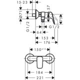 Hansgrohe My Cube slavina za tuš kadu 71261000