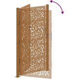  Vrtna vrata 100x200 cm, dizajn s čeličnim krilom otpornim na vremenske uvjete | shoptok.hr