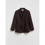 Reserved Sako na vezanje - tamnosmeđe | shoptok.hr
