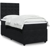 vidaXL Box spring krevet s madracem crni 90x200 cm baršunasti | shoptok.hr