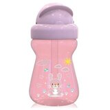 Mini sportska flasica sa slamcicom 6+ animals blush pink ( 10200740002 )