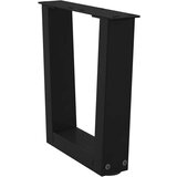 vidaXL Noge za klub stolić V-oblika 2 kom Crne 30 x (30-31,3) cm Čelik | shoptok.hr