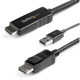 StarTech.com HD2DPMM3M prilagodnik za video kabel 3 m HDMI Tip A (Standard) DisplayPort Crno Cene