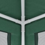 Šator za zabave s 4 mrežasta bočna zida zeleni 2,5 x 2,5 m HDPE | shoptok.hr