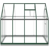  Staklenik s okvirom zeleni 224 x 169 x 202 cm aluminijski | shoptok.hr