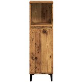 vidaXL Kopalniška omarica starinski les 30x30x100 cm inženirski les | Shoptok.si