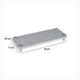 Five PODLOGA ZA SUŠENJE POSUĐA 28X11X3,6CM DIATOMIT SIVA | shoptok.hr