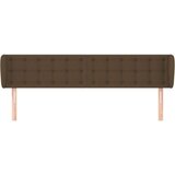  Vzglavje z ušesi temno rjavo 163x23x78/88 cm blago, (20954550) | Shoptok.si