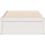 vidaXL Posteljni okvir bel 90x190 cm trdna borovina | Shoptok.si