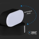  LED fleksibilno spoljašnje zidno svetlo LED/5W/230V 3000K IP65 crno | Eponuda.com