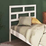  Uzglavlje za krevet bijelo 96 x 4 x 100 cm od masivne borovine | shoptok.hr