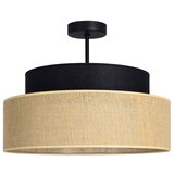  plafonski luster boho 1xE27/60W/230V prečnik 40 cm crna/bež | Eponuda.com