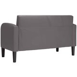 SOFA za dvije osobe siva 110 cm umjetna koža | Eponuda.com