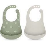Suavinex Colour Essence Soft & Flexible Bib podbradnik 4 m+ Jungle Green 2 kom | shoptok.hr