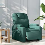Maison Chic Električni naslanjač - Relax naslanjač temno zeleno blago, (22061578) | Shoptok.si